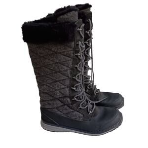 Salomon Hime High Winter Boots Faux Fur Waterproof Women's Size 6.5